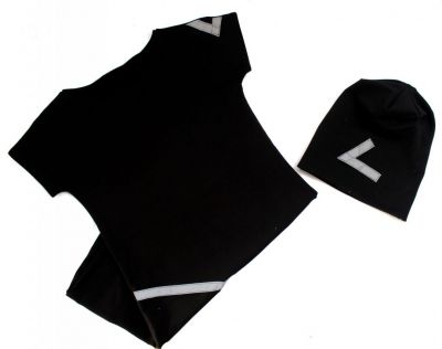 Šaty basic +čepice s reflexními prvky-více barev | XS, S, M, L , XL