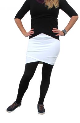 Dámská překřížená sukně - Bílá | XS, S, M, L, XL, XXL