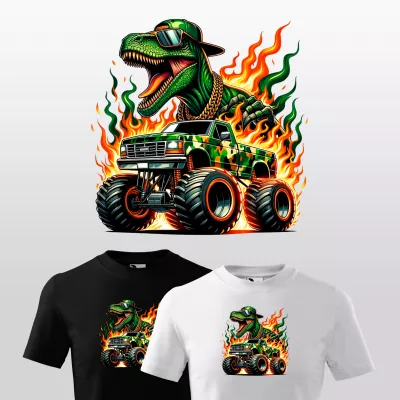 Dětské triko s dinosaurem