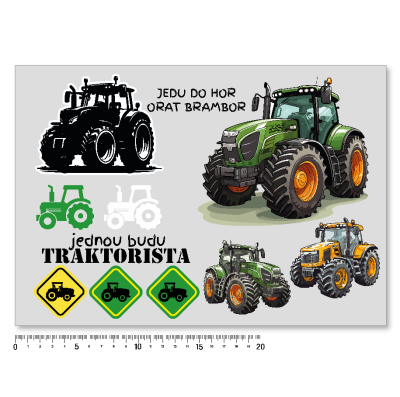 nažehlovací obrázky traktor