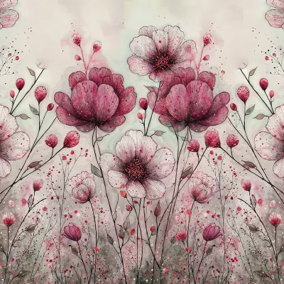 Dámská půlkolová sukně - Bordó květy vyrobeno v ČR Dámská půlkolová sukně - Bordó květy vyrobeno v ČR