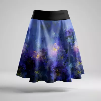 Dámská půlkolová sukně - Abstraktní | XS, S, M, L, XL