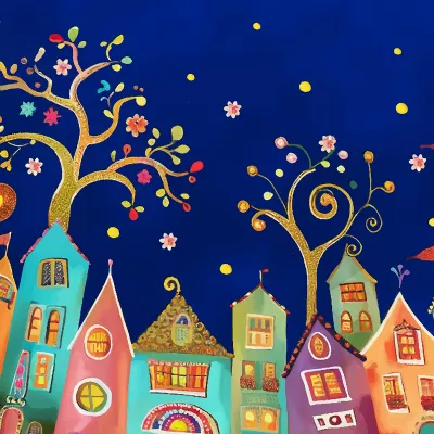 Dámská půlkolová sukně - Domečky vyrobeno v ČR