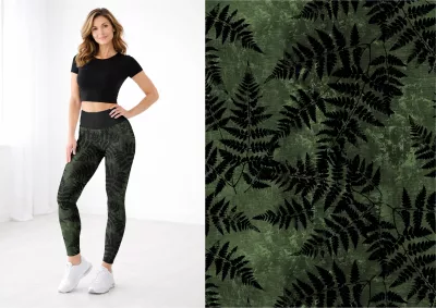 legíny přírodní, kapradí, designové, s vysokým pasem
