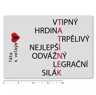 Levné nažehlovací obrázky - tatínek