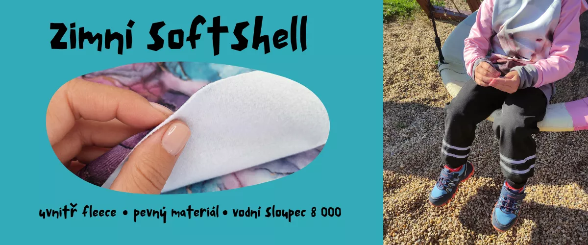 softshellové kalhoty s fleecem