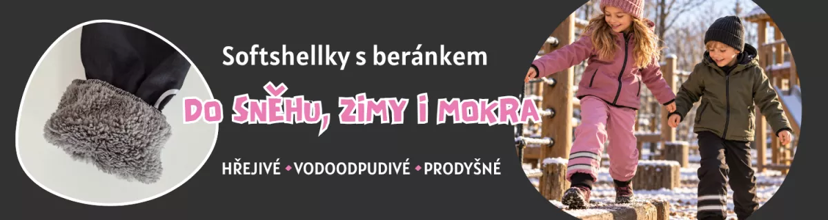 zateplené softshellové kalhoty do zimy a sněhu