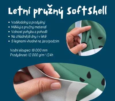 Softshellové kalhoty - přechodové z pružného softu - Jeans a autíčka vyrobeno v ČR Softshellové kalhoty - přechodové z pružného softu - Jeans a autíčka vyrobeno v ČR